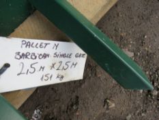 1 X BARBICAN GREEN GATE 2.5X 2.5M APPROX.( PALLET N)