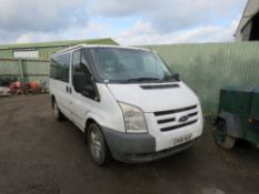 FORD TRANSIT TORNEO LIMITED 9 SEATER MINIBUS REG:CV61 NJF. WITH V5, TESTED TILL 09.09.2021.