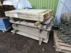 STACK OF ASSORTED UNTREATED TIMBER FENCE CLADDING MATERIAL 1.73M LENGTH APPROX.