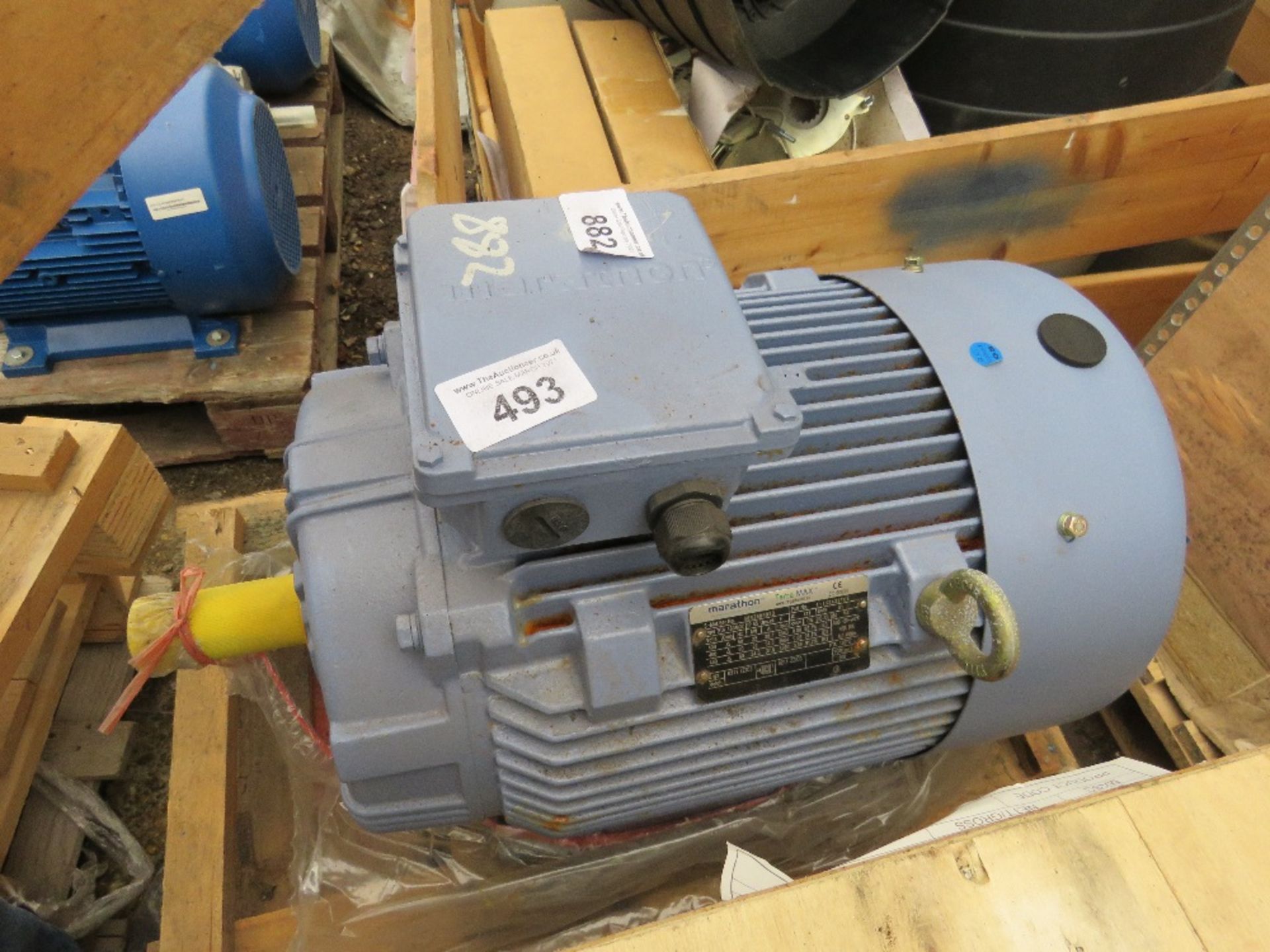 1 X INDUSTRIAL MARATHON 22KW RATED ELECTRIC MOTOR, SOURCED FROM DEPOT CLEARANCE.