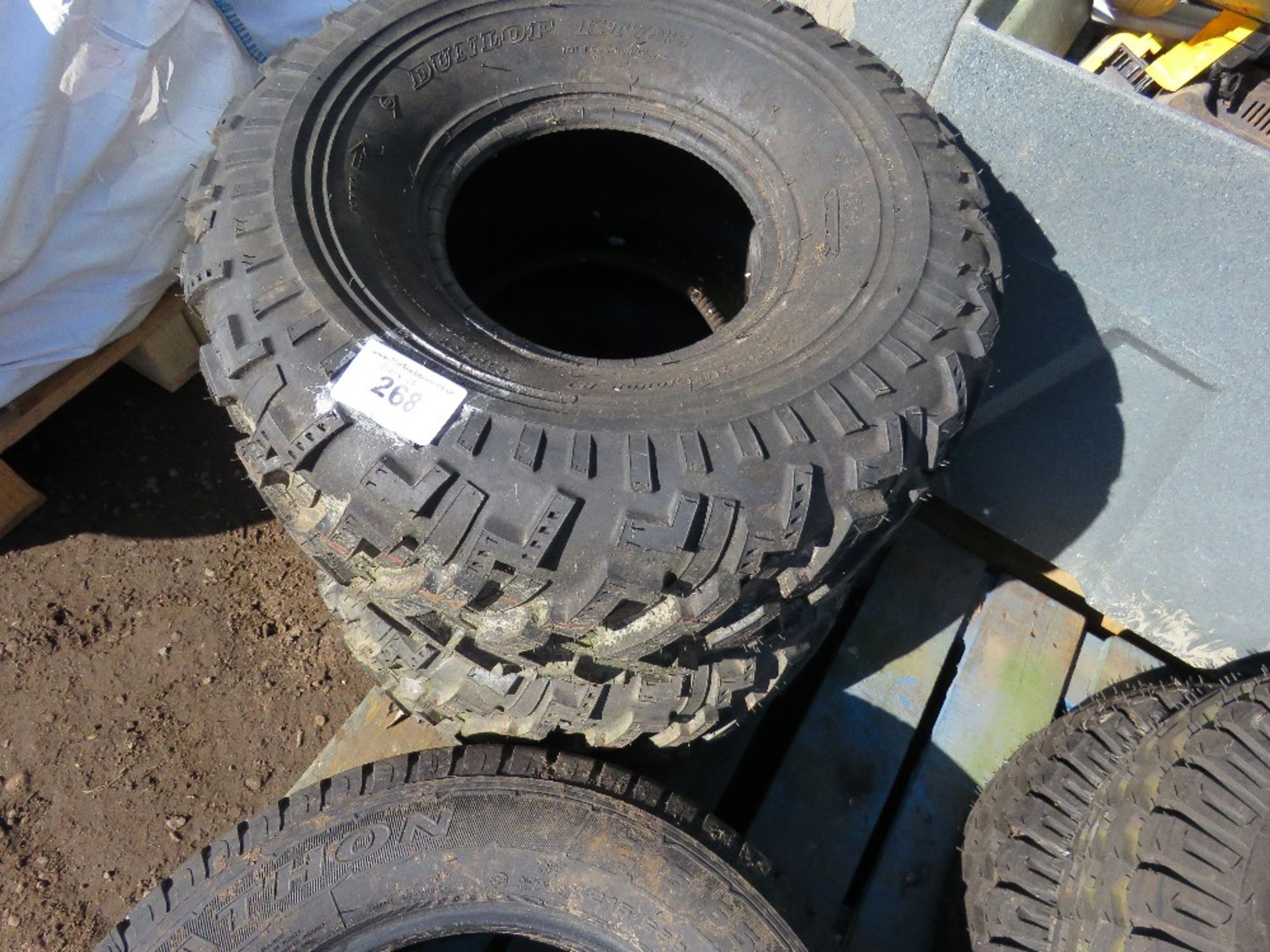 2 X QUAD BIKE/UTILITY TYRES 25X13.00-9, LITTLE SIGN OF USEAGE.