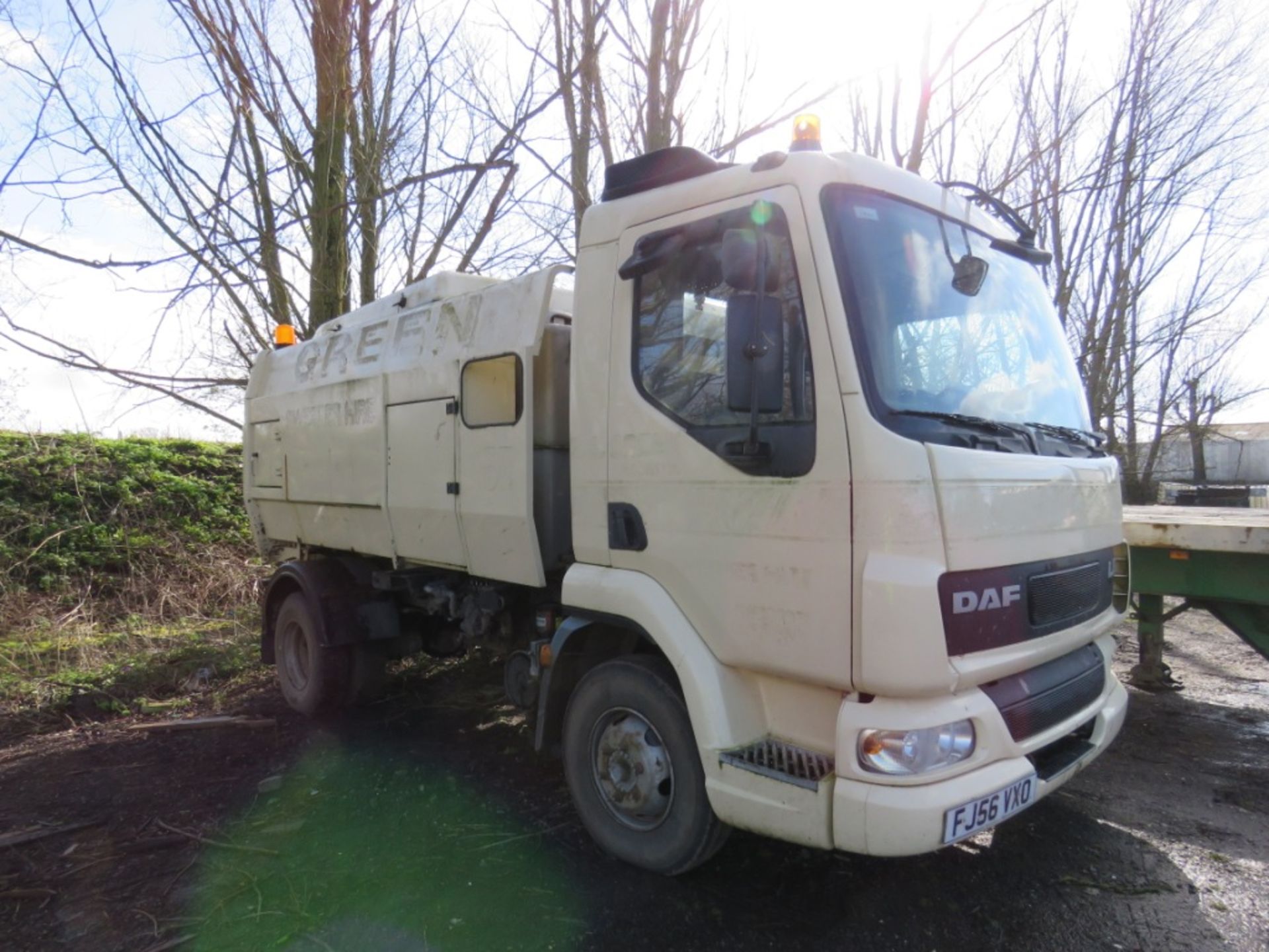 DAF FA45.150 SCARAB ROAD SWEEPER, REG:FJ56 VXO. WHEN TESTED WAS SEEN TO RUN AND DRIVE ON GEARS AND H