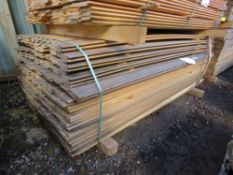 PACK OF UNTREATED SHIPLAP CLADDING TIMBER 1.83M X 10CM WIDTH APPROX.