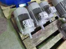 3 X ROTOR INDUSTRIAL 1.1KW RATED ELECTRIC MOTORS, SOURCED FROM DEPOT CLEARANCE.