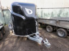 DEBON SINGLE AXLED BRAKED BOX VAN TRAILER WITH SIDE DOOR AND MULTI FUNCTION REAR DOOR. REAR DOOR OPE