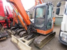 HITACHI ZX60 USB-3CLR 6 TONNE RATED RUBBER TRACKED year 2012 EXCAVATOR. 8402 REC HOURS.