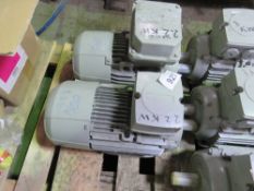 2 X ROTOR INDUSTRIAL 2.2KW RATED ELECTRIC MOTORS, SOURCED FROM DEPOT CLEARANCE.