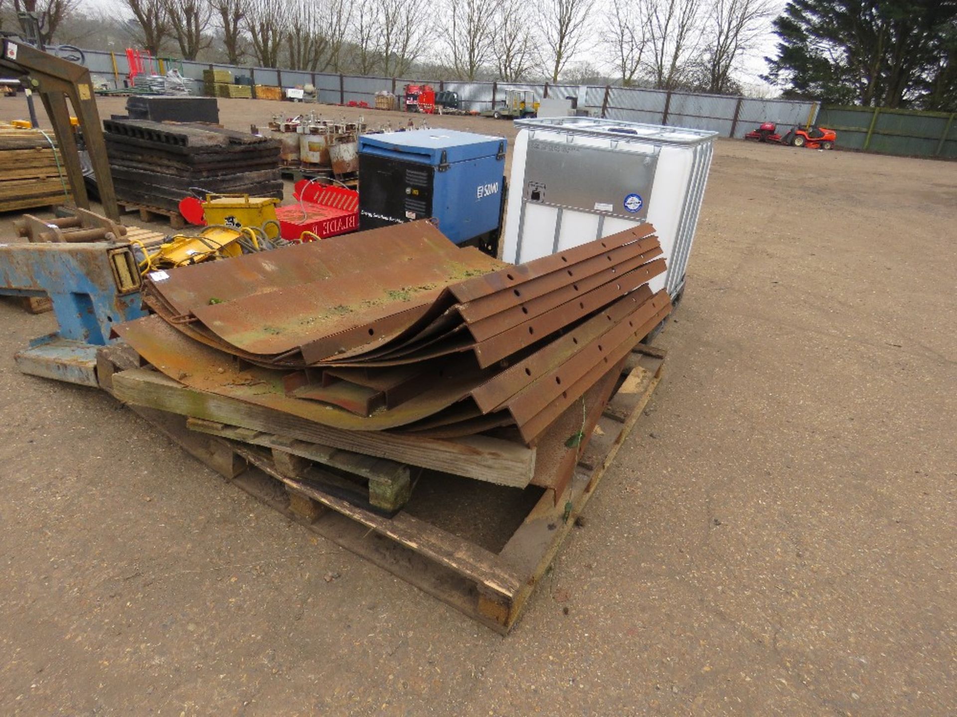 PALLET OF MANHOLE SHUTTERING FORMS.