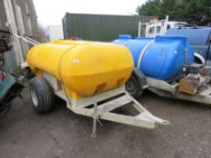 SINGLE AXLED SITE TOWED WATER BOWSER.