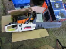 NIELSEN GASOLINE CHAINSAW, BOXED.