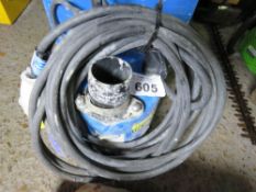 11O VOLT POWERED SUBMERSIBLE WATER PUMP.