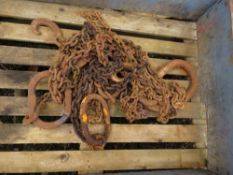 2 X LARGE LIFTING CHAIN BROTHERS, UNTESTED.