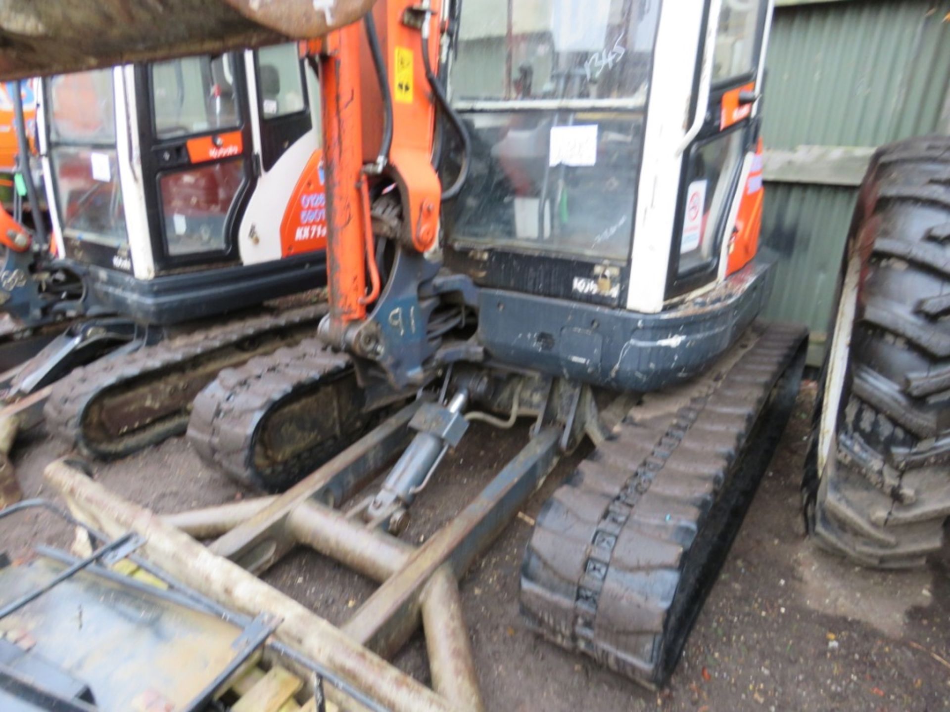 KUBOTA KX161-3a 5 TONNE RUBBER TRACKED EXCAVATOR, YEAR 2007 . SHOWING 718 REC HOURS??. CAB GUARDS. - Image 13 of 13