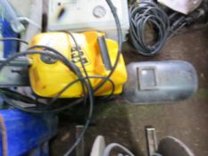 JCB PRESSURE WASHER PLUS A WELDING MASK.