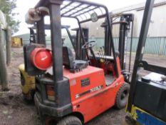 DESTA 2022lx GAS POWERED FORKLIFT TRUCK. WHEN TESTEDW AS SEEN TO DRIVE, STEER, LIFT AND BRAKE (BATTE