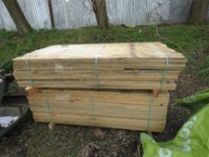 2 X PACKS OF TIMBER CLADDING BOARDS 1.83M LENGTH X 10.5CM X 2CM APPROX.