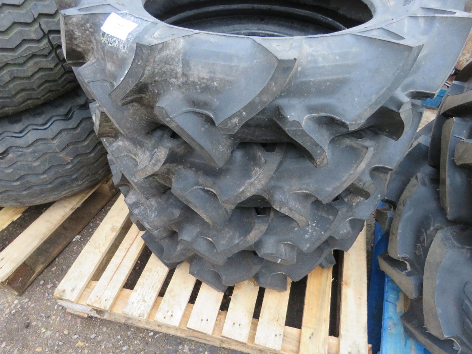 4NO 8.3-22 AGRICULTURAL COMPACT TRACTOR TYRES, LITTLE USED.