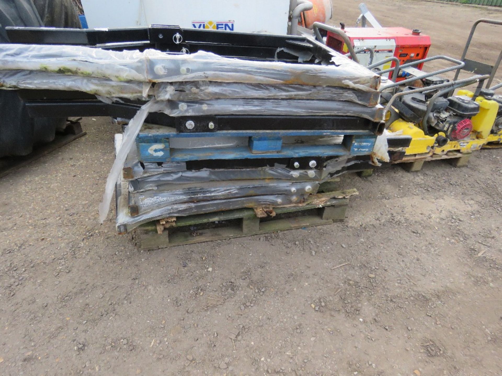 STACK OF 8 X FOLDING TRACTOR ROLL BARS, MADE FOR KUBOTA COMPACT TRACTORS, UNUSED. - Image 2 of 2