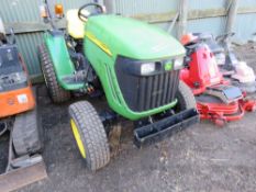 JOHN DEERE 3320 4WD COMPACT TRACTOR, YEAR 2006 REGISTERED, ENGINE NEEDS ATTENTION. REG:YJ06 WVT