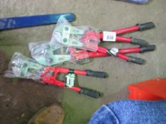 3 X ASSORTED SIZED BOLT CROPPERS.