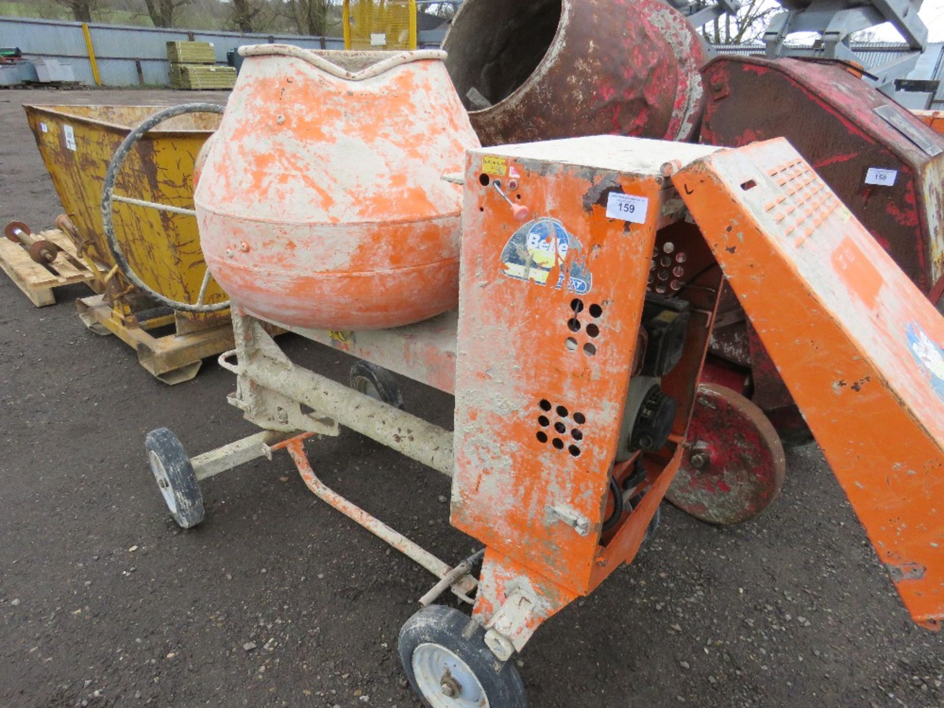 BELLE DIESEL SITE MIXER WITH YANMAR ELECTRIC START ENGINE. WHEN TESTED WAS SEEN TO RUN AND MIX.