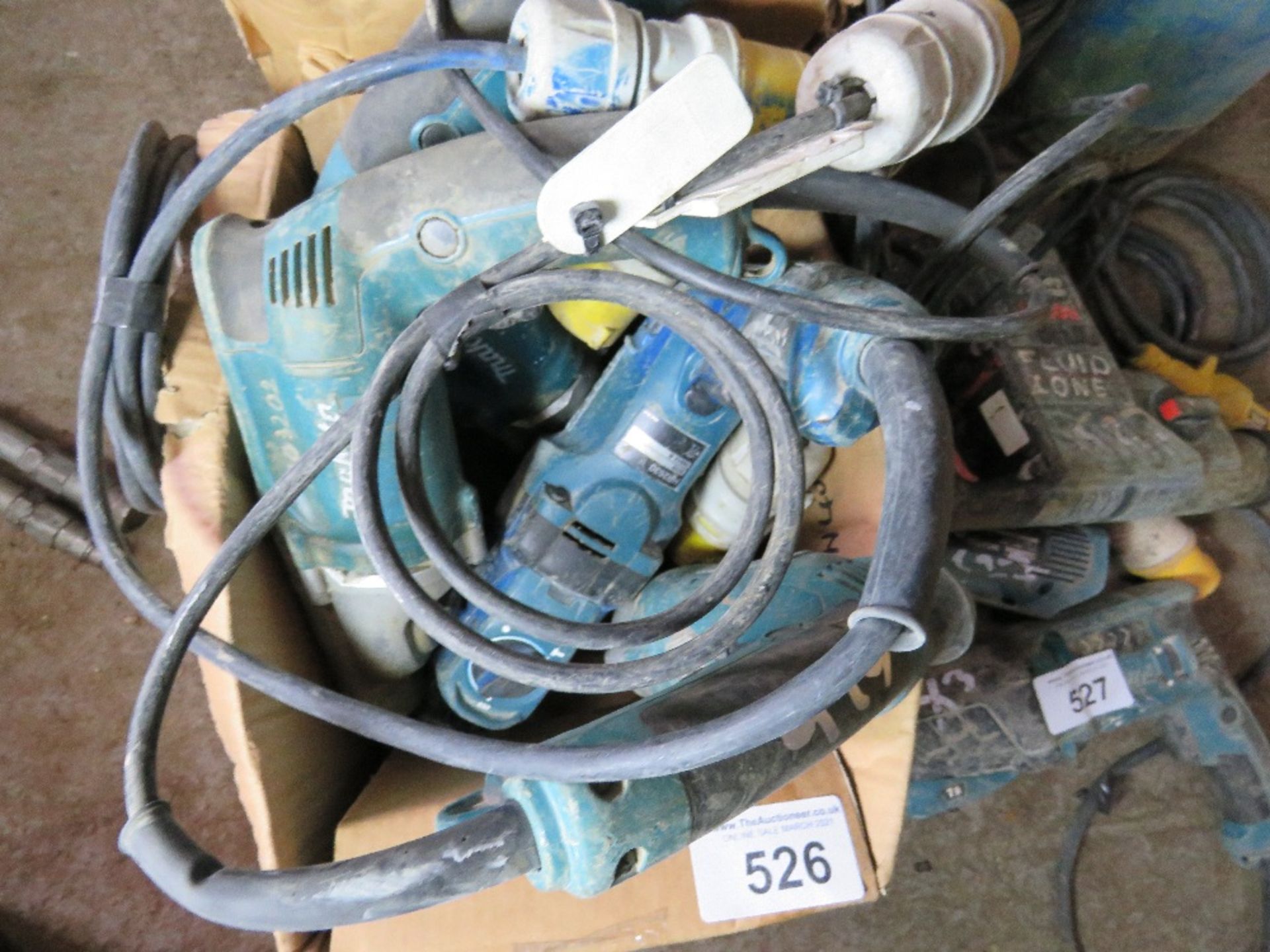 5 X SDS 110VOLT DRILLS. UNTESTED, CONDITION UNKNOWN.