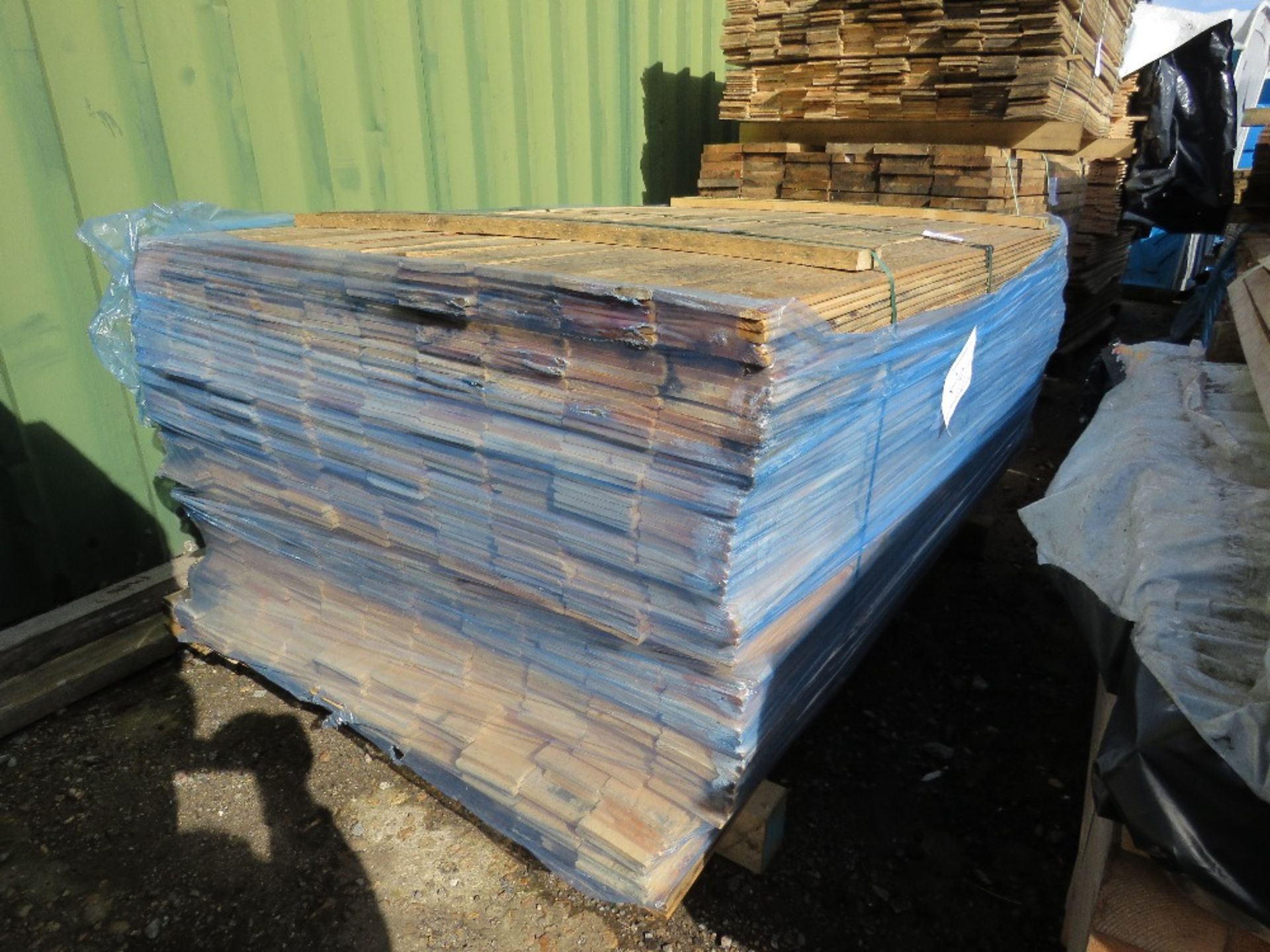 PACK OF UNTREATED THIN CLADDING TIMBER 1.75M X 9.5CM WIDTH APPROX.