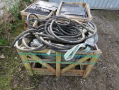 STILLAGE OF ASSORTED HOSES.