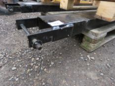 PAIR OF FORKLIFT EXTENSION SLEEVES/TINES, 1.8M LENGTH (6FT) WITH SECURING PINS.