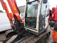 KUBOTA KX080-3 8 TONNE RUBBER TRACKED EXCAVATOR, YEAR 2012. 8361REC HOURS. CAB GUARDS.