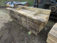 20 X LARGE TIMBER GATE POSTS 2.1-2.4M. 15CM SQUARE, UNTREATED.