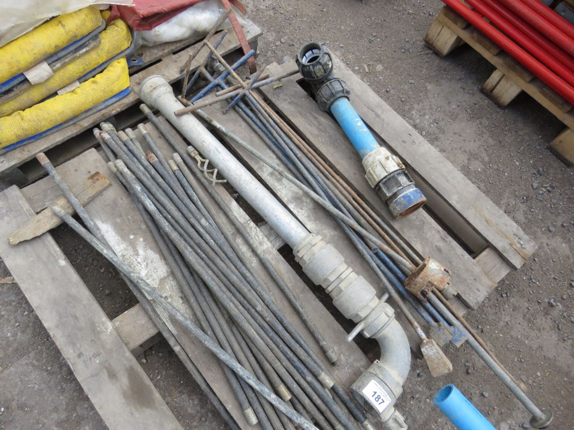 PALLET CONTAINING STAND PIPE, STAND PIPE SPANNERS, DRAIN RODS, ETC. - Image 2 of 3
