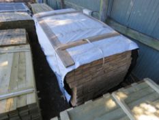 LARGE PACK OF UNTREATED HIT AND MISS CLADDING BOARDS 1.75M X 9.5CM APPROX.