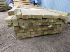 PACK OF TIMBER POSTS 1.8M TREATED 1.8M X 7CM X 5CM.