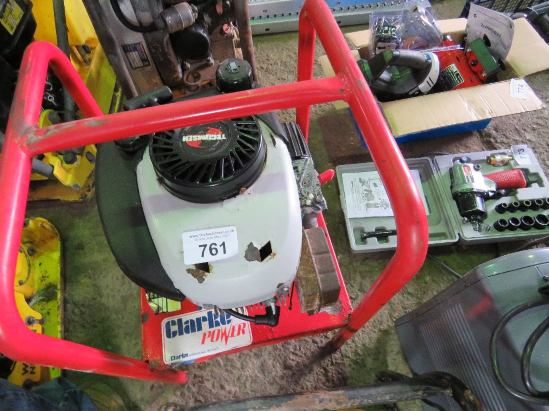 CLARKE UPRIGHT PETROL GENERATOR. - Image 3 of 3