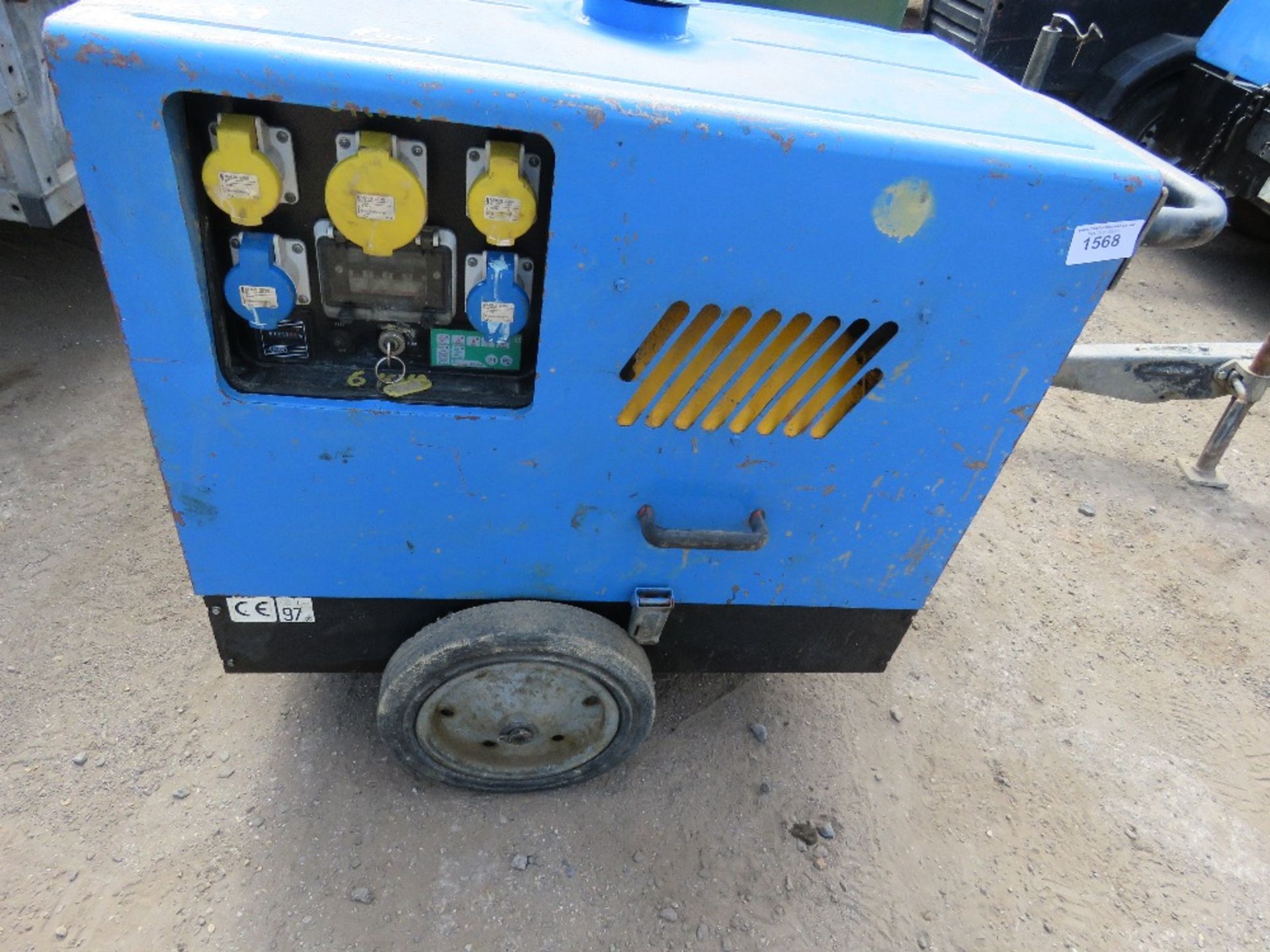 PRAMAC 6KVA GENERATOR. WHEN TESTED WAS SEEN TO RUN, OUTPUT UNTESTED. - Image 2 of 3