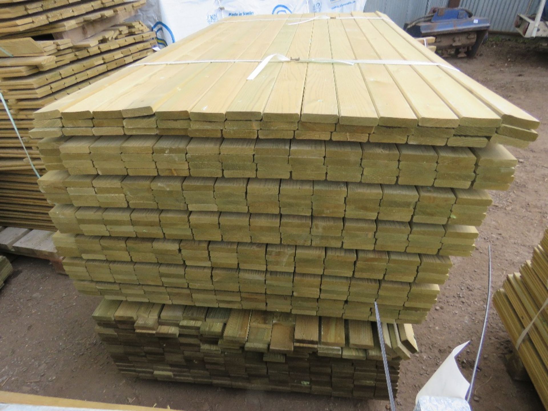 LARGE QUANTITY OF TREATED CLADDING BOARDS 1.83M X 70MM X 18MM APPROX - Image 4 of 7