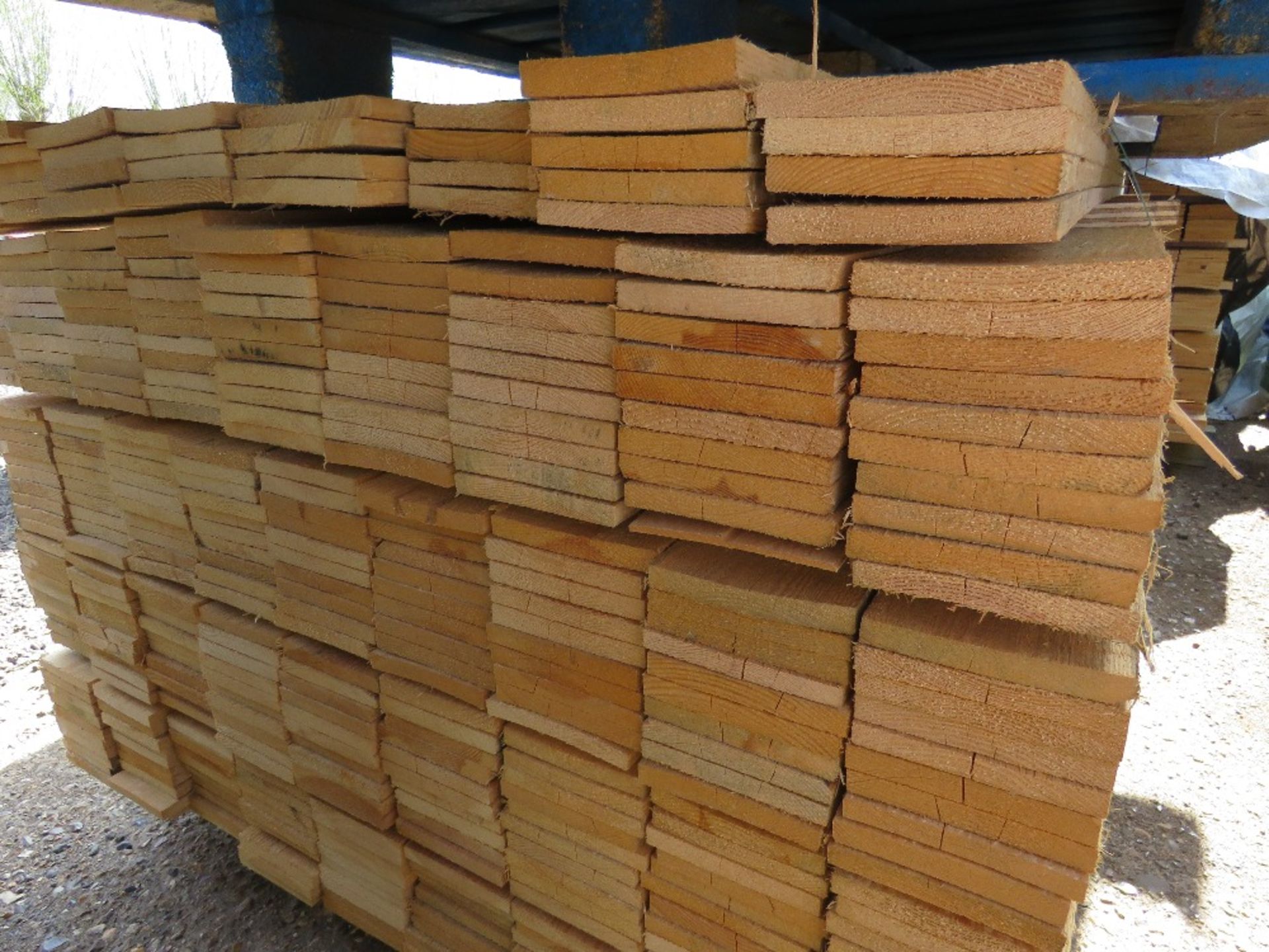 LARGE PACK OF UNTREATED NON MACHINED FINISH TIMBER CLADDING BAORDS, 1.75M X 10CM APPROX. - Image 2 of 3