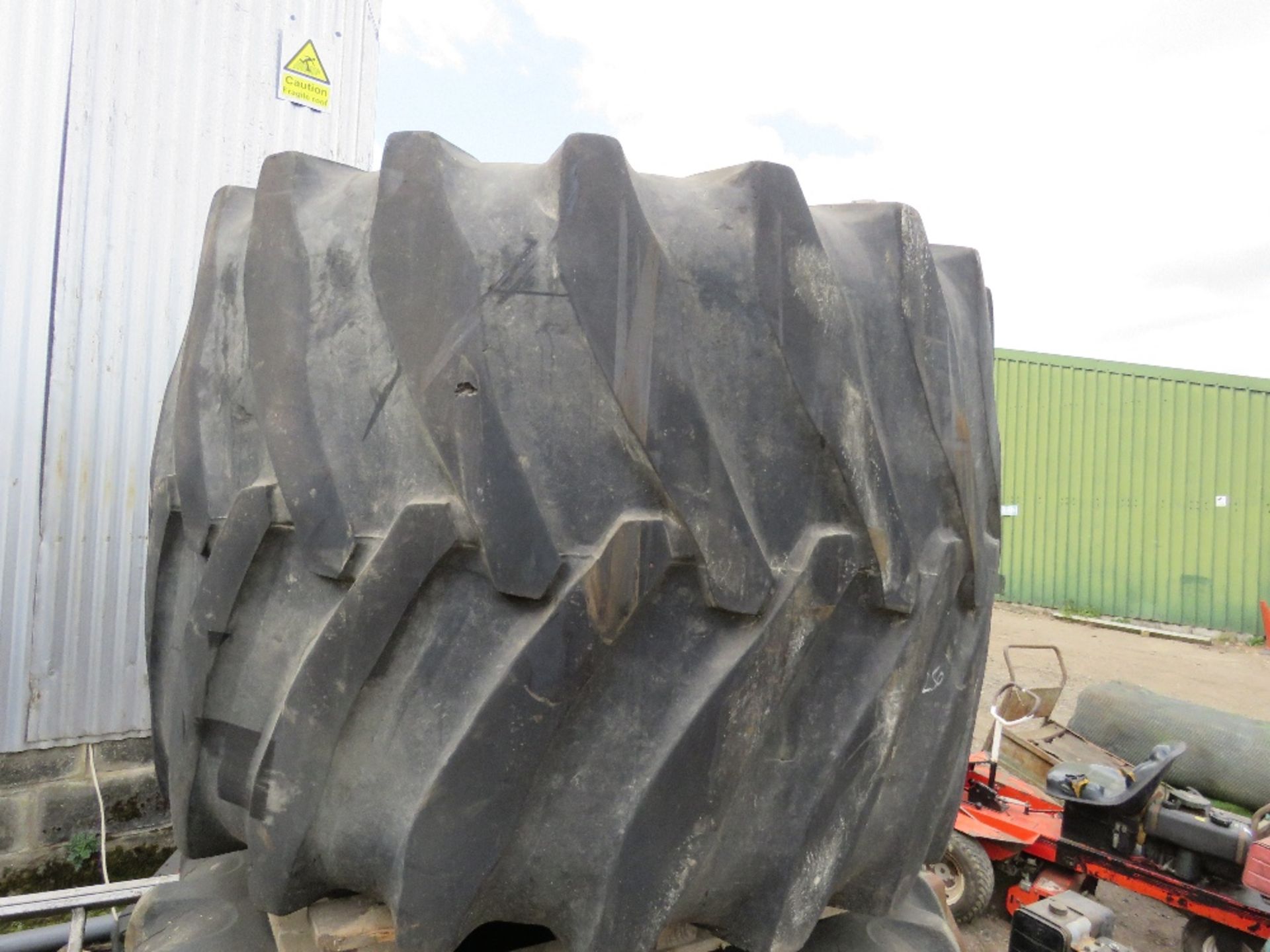 PAIR OF 66X43.00-25 TERRA TYPE LOW GROUND PRESSURE TYRES. - Image 2 of 3