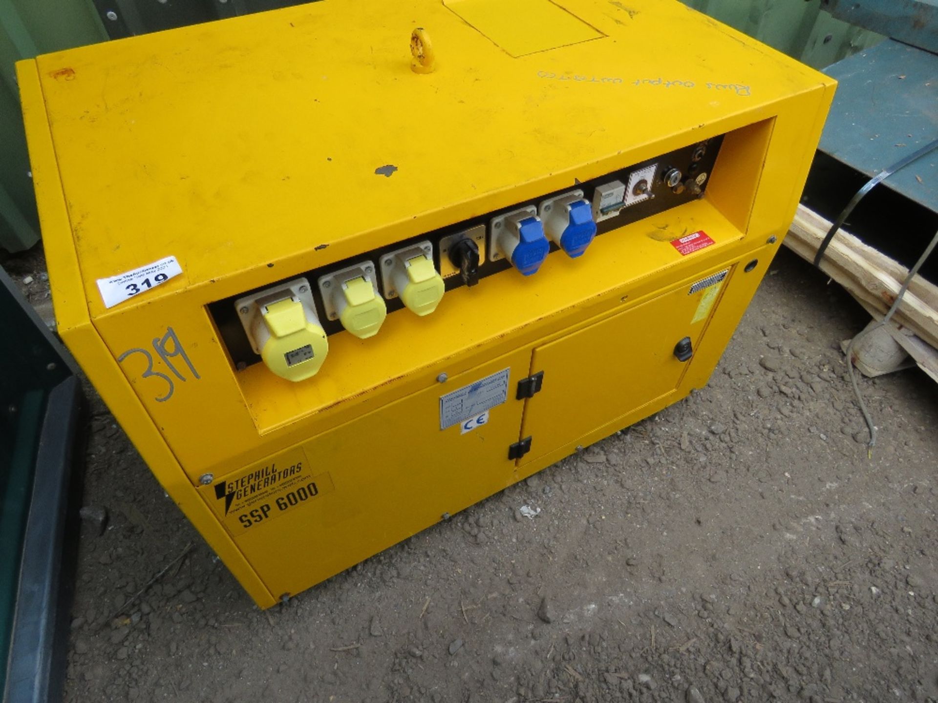 STEPHILL SSP6000 PETROL ENGINED GENERATOR.