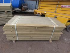 PACK OF SHIPLAP TIMBER CLADDING BOARDS 1.83M X 9.5CM APPROX.