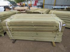 LARGE PACK OF PRESSURE TREATED HIT AND MISS CLADDING BOARDS, 1.74M X 9.5CM APPROX.