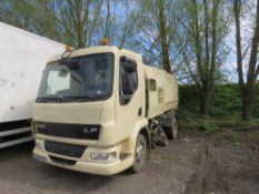 DAF FA45.150 SCARAB ROAD SWEEPER, REG:FJ56 VXO. WHEN TESTED WAS SEEN TO RUN AND DRIVE ON GEARS AND H