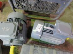 2 x ELECTRIC MOTORS, LITTLE USED.