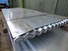 PACK OF 50NO 8FT LENGTH APPROX GALVANISED ROOFING SHEETS, CORRUGATED. 26G RATED.