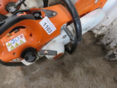 STIHL TS410 PETROL SAW, UNTESTED, CONDITION UNKNOWN.