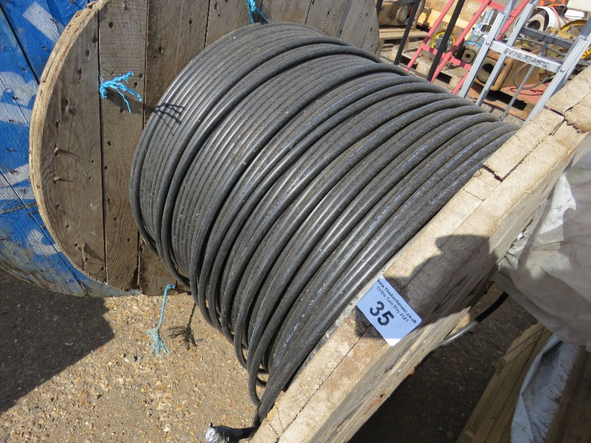 ROLL OF ARMOURED TELECOMS CABLE.