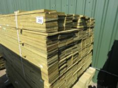 PACK OF PRESSURE TREATED FEATHER EDGE TIMBER FENCE CLADDING BOARDS, 1.5M LENGTH X 10.5CM WIDTH APPRO