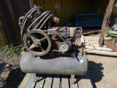 PETROL ENGINED COMPRESSOR, CONDITION UNKNOWN.