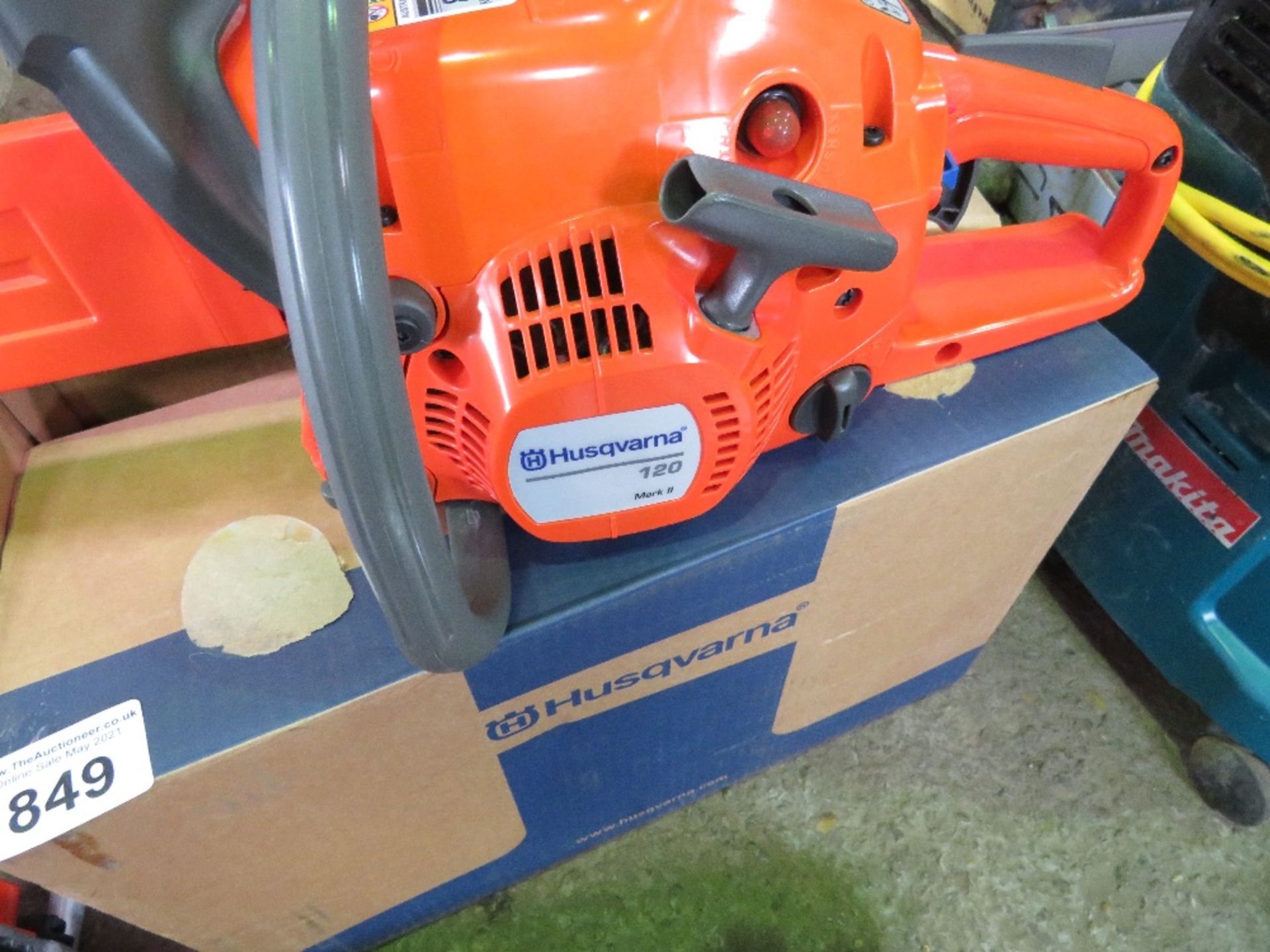 HUSQVARNA 120 PETROL CHAINSAW, UNUSED.